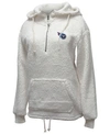 5TH & OCEAN WOMEN'S TENNESSEE TITANS SHERPA QUARTER-ZIP PULLOVER