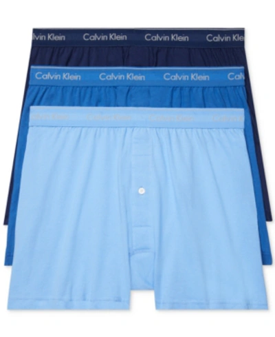 CALVIN KLEIN MEN'S 3-PACK COTTON CLASSICS KNIT BOXERS UNDERWEAR