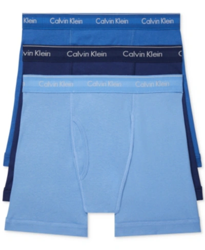 CALVIN KLEIN MEN'S 3-PACK COTTON CLASSICS BOXER BRIEFS UNDERWEAR