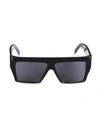 Celine 60mm Oversized Square Sunglasses In Black Smoke