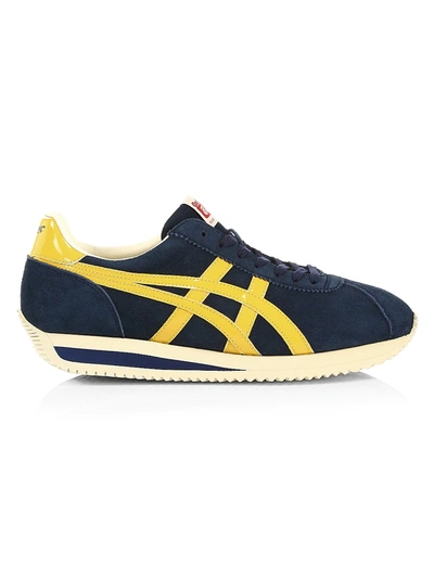Asics Nippon Made Moal 76 Low-top Sneakers In Peacoat Tiger Yellow