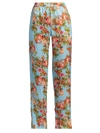 ADRIANA IGLESIAS NIMA FLORAL SILK PANTS,400013657997