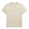 Polo Ralph Lauren Classic Fit Jersey V-neck T-shirt In Dune Heather/brown