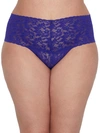 Hanky Panky Plus Size Signature Lace Retro Thong In Night Sky