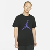 Jordan Jumpman Men's T-shirt (black) In Black,germain Blue