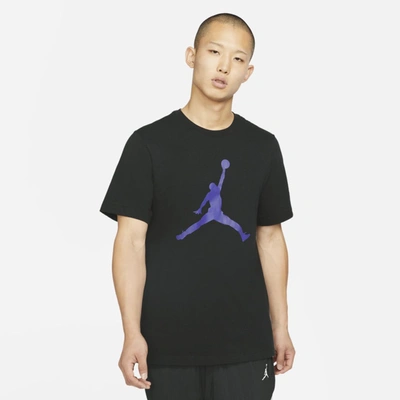 Jordan Jumpman Men's T-shirt (black) In Black,germain Blue