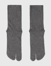 Maison Margiela Tabi-toe Cotton Socks In Grey