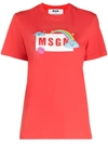 MSGM 彩虹LOGO T恤