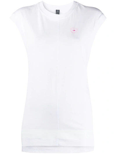 Adidas By Stella Mccartney Logo-print Tank Top In White