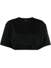 Adidas By Stella Mccartney X Stella Mccartney Cropped T-shirt In Black