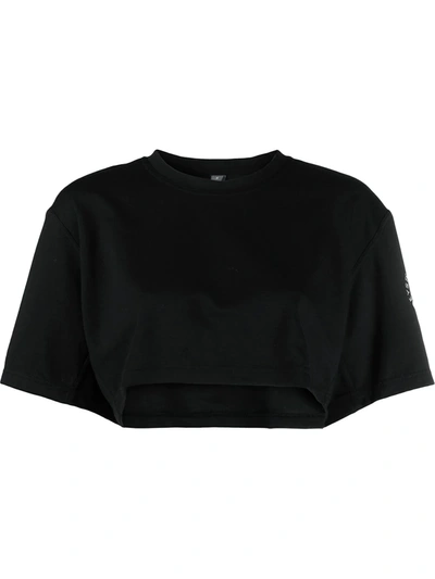 Adidas By Stella Mccartney Asmc Futureplayground短款t恤 In Black