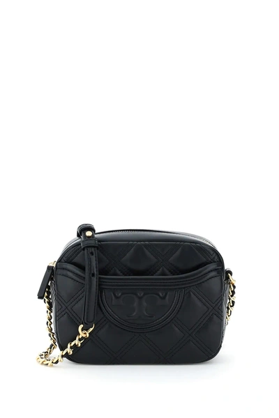 Tory Burch Fleming Matelasse' Camera Bag In Black (black)