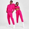 Nike Sportswear Club Fleece Jogger Pants In Fireberry/white
