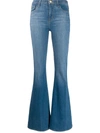 J BRAND FLARED COTTON JEANS