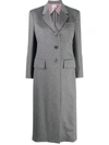 THOM BROWNE WIDE LAPEL CASHMERE OVERCOAT
