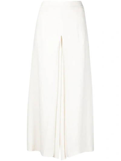 Valentino High-waisted Culottes In White