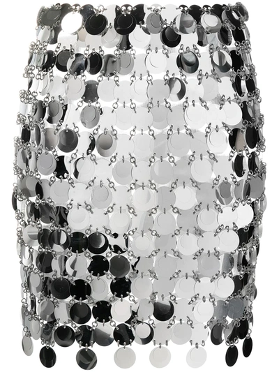 PACO RABANNE CIRCULAR-DISCS MINI SKIRT