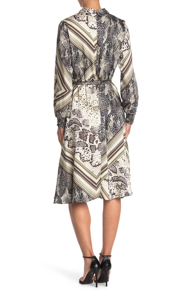 Ted Baker Llouise Shirred Waist Midi Dress In Taupe