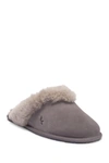 Koolaburra By Ugg Milo Genuine Shearling & Faux Fur Trimmed Scuff Slipper In Rbbt
