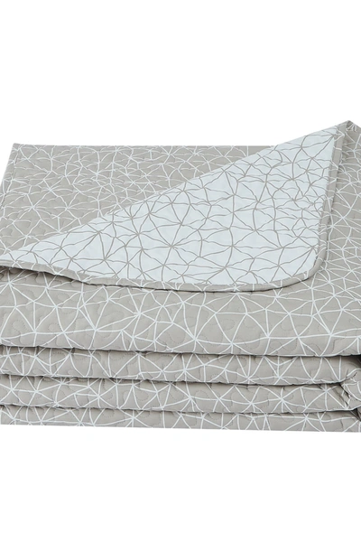 Southshore Fine Linens Geometric Maze Oversized Quilt Sets In Geometric Maze Taupe