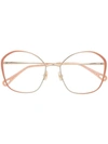 Chloé Gold Tone Irene Optical Glasses In Gold