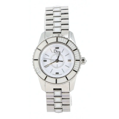 Pre-owned Dior Christal Silver Silver Watch