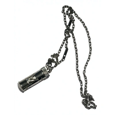 Pre-owned Louis Vuitton Silver Metal Long Necklace