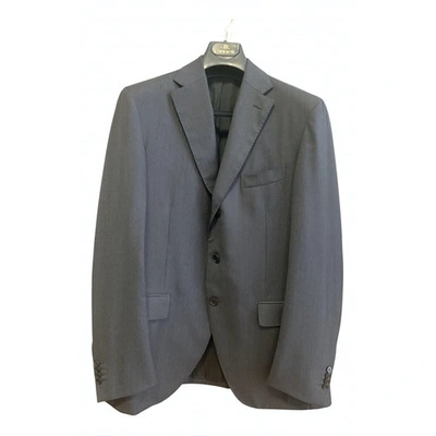 Pre-owned Cantarelli Wool Suit In Anthracite