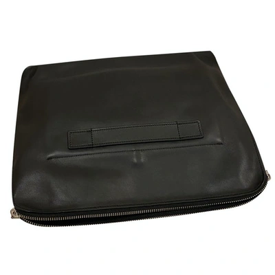 Pre-owned 3.1 Phillip Lim / フィリップ リム Leather Clutch Bag In Black