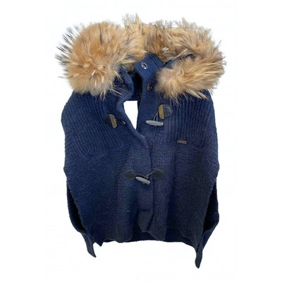 Pre-owned Bark Wool Parka In Blue