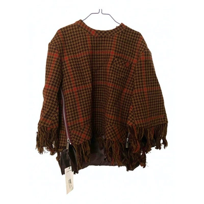 Pre-owned Sacai Brown Wool Coat