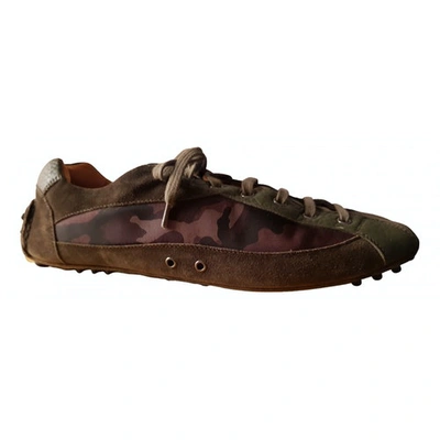 Pre-owned Carshoe Leather Trainers In Brown