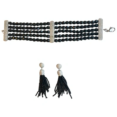 Pre-owned Dior Pearls Jewellery Set In Black