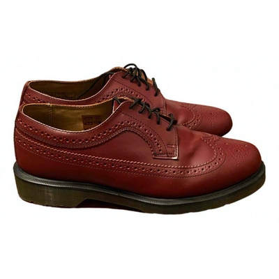 Pre-owned Dr. Martens 3989 (brogue) Burgundy Leather Lace Ups