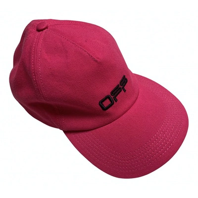 Pre-owned Off-white Cap In Pink