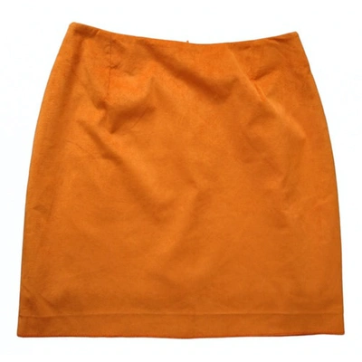 Pre-owned Versus Mini Skirt In Orange