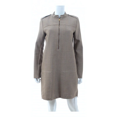 Pre-owned Celine Wool Dress In Brown