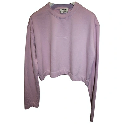 Pre-owned Acne Studios Jersey Top In Pink