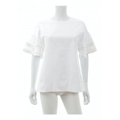 Pre-owned Victoria Victoria Beckham Top In White