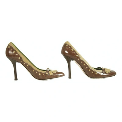 Pre-owned Dsquared2 Leather Heels In Brown
