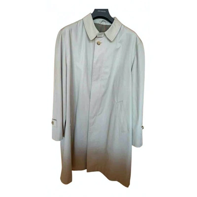 Pre-owned Herno Trenchcoat In Beige
