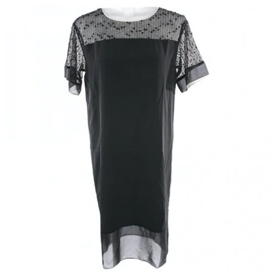 Pre-owned By Malene Birger Silk Dress In Black