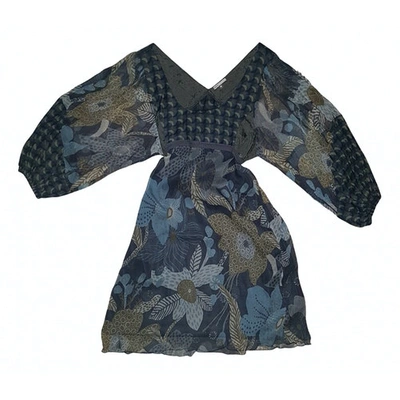 Pre-owned Aniye By Silk Mid-length Dress In Blue