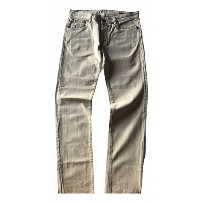 Pre-owned Pt01 Beige Cotton Jeans