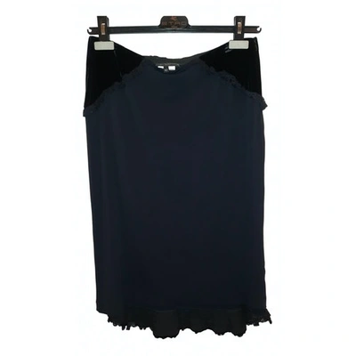 Pre-owned Etro Silk Skirt In Black