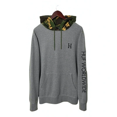 Pre-owned Huf Sweatshirt In Grey