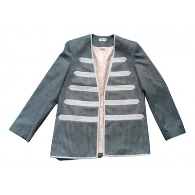 Pre-owned Zadig & Voltaire Fall Winter 2019 Wool Blazer In Grey