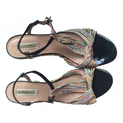 Pre-owned Paul Smith Leather Mules In Multicolour