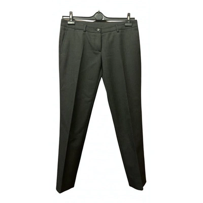 Pre-owned Mauro Grifoni Wool Trousers In Anthracite