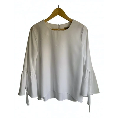 Pre-owned Teria Yabar White Polyester Top